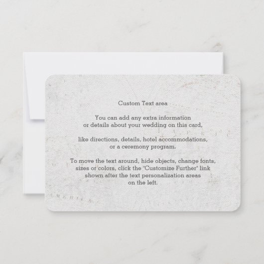 水の色ワールドマップ宛先ウェディング方向 招待状 (裏面)