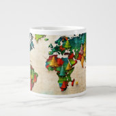 水の色ワールドマ絵を描ップマグ ジャンボコーヒーマグカップ (正面)