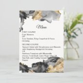 水の色ヴァネッサ黒と白結婚のメニュー メニュー (スタンド正面)