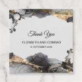 水の色ヴァネッサ黒と白 フェイバータグ (正面)