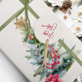 水の色ヴィンテージエレガントクリスマスツリー ラッピングペーパー