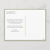 水の色ヴィンテージクリスマスツリー写真クリスマス シーズンポストカード (裏面)