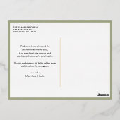 水の色ヴィンテージクリスマスツリー写真クリスマス 箔シーズンポストカード (裏面)