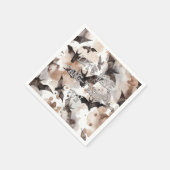 水の色不気味こうもりハロウィンファンタスティック スタンダードカクテルナプキン (角)