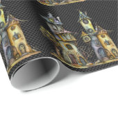 水の色予測できなのお洒落キノコ林 ラッピングペーパー (ロールコーナー)