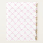 水の色名門私立校風の弓トレリスモノグラム プランナー手帳 (裏面)