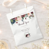 水の色図解入りの、写真付きの秋サンキュー結婚ズ フェイバーバッグ (クリップ留めされた状態)