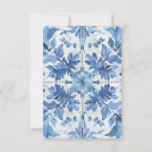 水の色地中海のブライダルシャワー招待 招待状 (裏面)