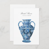 水の色地中海のブライダルシャワー招待 招待状 (正面/裏面)