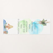 水の色感じのヨガマット ヨガマット (正面(横))