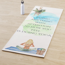 水の色感じのヨガマット ヨガマット