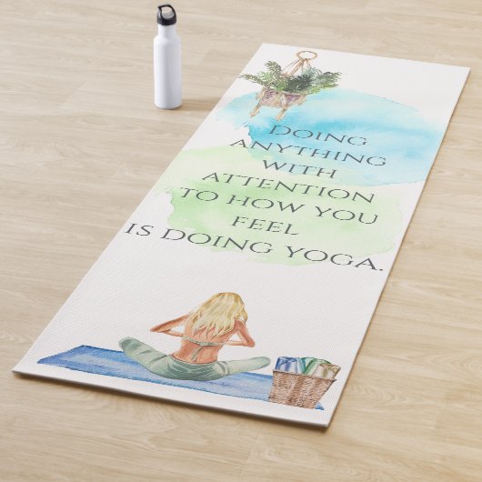 水の色感じのヨガマット ヨガマット (インサイチュ)