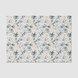 水の色日本の緑の金ゴールド竹の分離 薄葉紙