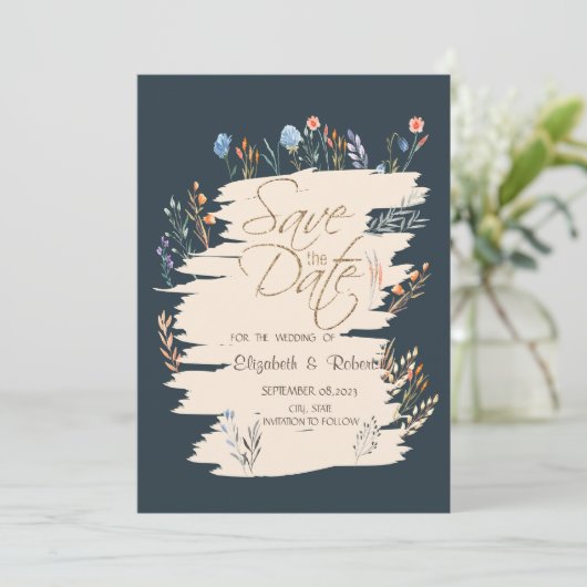 水の色春ワイルドフラワーメドウ日付を保存 セーブザデート (スタンド正面)