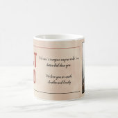 水の色最高のパパメッセージ父の日の写真 コーヒーマグカップ (中央)