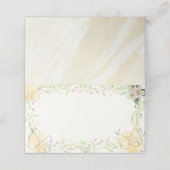 水の色梨のフローラガーデンベビーシャワー空白の プレイスカード (外部開封)