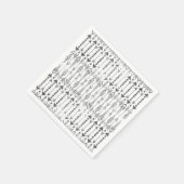 水の色素晴らし(ばちゃばちゃ)跳ねる灰色の部族矢印 スタンダードカクテルナプキン (角)