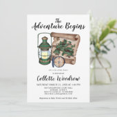 水の色素朴の冒険が赤ちゃんシャワーを始める 招待状 (スタンド正面)