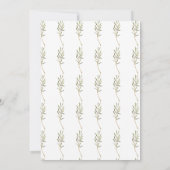 水の色素朴の秋トルコのフレンドリディナー 招待状 (裏面)