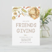 水の色素朴の秋トルコのフレンドリディナー 招待状 (スタンド正面)