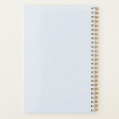 水の色素朴ひまわり花束のメイスンジャー プランナー手帳 (裏面)