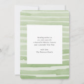 水の色素朴クリスマスツリーのクリスマスパーティーI 招待状 (裏面)