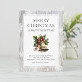 水の色素朴クリスマスベルウッドの雪片 シーズンカード (スタンド正面)