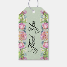 水の色素朴フローラありがとうギフトラベル ギフトタグ