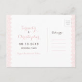 水の色素朴フローラレースは日付を保存 案内ポストカード (裏面)