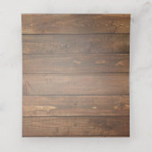 水の色素朴フローラ冬の結婚式 プレイスカード (内部開封)