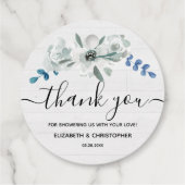 水の色素朴フローラ赤ちゃんシャワーありがとう フェイバータグ (裏面)