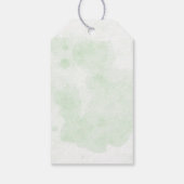 水の色素朴ホリデーコージー暖炉クリスマス ギフトタグ (裏面)