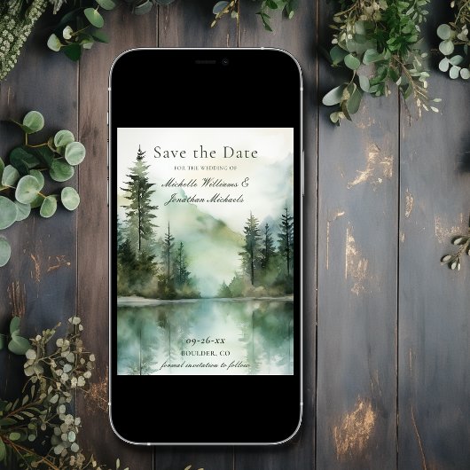 水の色素朴マウンテンレイクフォレ結婚スト セーブザデート