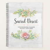 水の色素朴多肉砂漠サボホ プランナー手帳 (正面)