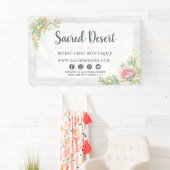 水の色素朴多肉砂漠サボホ 横断幕 (インサイチュ)