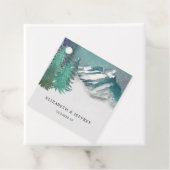 水の色素朴山松冬の結婚式 フェイバータグ (インサイチュ)