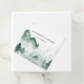 水の色素朴山松冬の結婚式 フェイバータグ (インサイチュ)