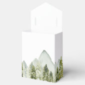 水の色素朴山松冬の結婚式 フェイバーボックス (オープン)