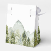 水の色素朴山松冬の結婚式 フェイバーボックス (裏面サイド)