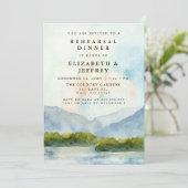 水の色素朴山湖リハーサルディナー 招待状 (スタンド正面)