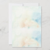 水の色素朴山湖リハーサルディナー 招待状 (裏面)