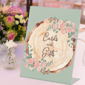 水の色素朴木切りセージ緑 台座サイン