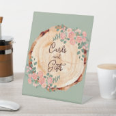 水の色素朴木切りセージ緑 台座サイン (インサイチュ)