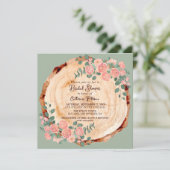 水の色素朴木切りセージ緑 招待状 (スタンド正面)