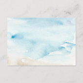 水の色素朴海シーサマービーチ結婚式 エンクロージャーカード (裏面)