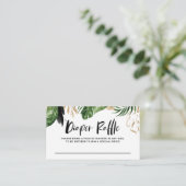 水の色素朴熱帯緑おむつラッフル エンクロージャーカード (スタンド正面)