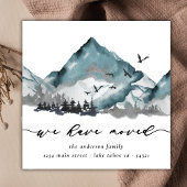 水の色素朴私たちは森の山を移動した 案内状