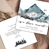 水の色素朴私たちは森の山を移動した 案内状