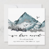 水の色素朴私たちは森の山を移動した 案内状 (正面)