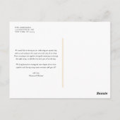 水の色素朴秋の森秋ありがとう ポストカード (裏面)